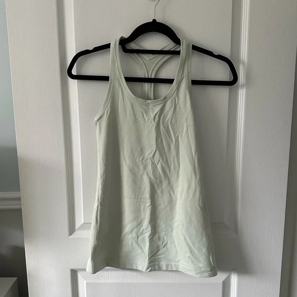 Lululemon Cool Racerback Tank Top *Nulu - Light Mint Green - Size 0 - Picture 1 of 4